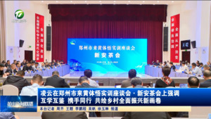 凌云在郑州市来黄体悟实训座谈会·新安茶会上强调 互学互鉴 携手同行 共绘乡村全面振兴新画卷