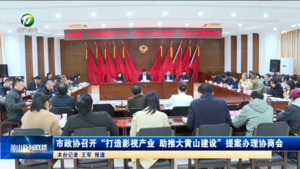 市政协召开“打造影视产业 助推大黄山建设”提案办理协商会