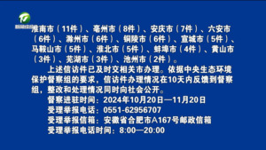 中央第二生态环境保护督察组向安徽省转办第二十四批信访件
