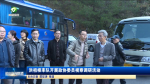 洪祖根率队开展委员视察调研活动