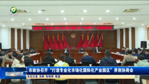市政协召开“打造专业化市场化国际化产业园区”界别协商会