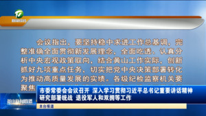 市委常委会会议召开 深入学习贯彻习近平总书记重要讲话精神 研究部署统战、退役军人和双拥等工作