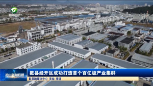 简讯 歙县经开区成功打造首个百亿级产业集群