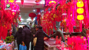 我市各地年货市场购销两旺
