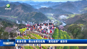 歙县石潭：漫山油菜花似海 “赏花经济”绽芬芳
