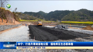 休宁：打造月潭湖湿地公园  描绘库区生态新画卷