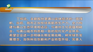 【字幕】当好黄山工业经济“排头兵” 丁纯与江蕾一行举行工作会谈