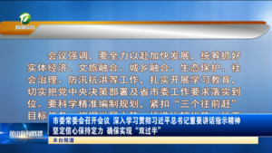 市委常委会召开会议 深入学习贯彻习近平总书记重要讲话指示精神 坚定信心保持定力 确保实现“双过半”