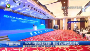 2025RCEP地方政府暨友城合作（黄山）论坛开幕式在黄山市举行 武维华致辞并宣布开幕 巴瑟颇钦·蓬拉军梁言顺杨万明致辞 王清宪主持