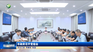 市政府召开党组会