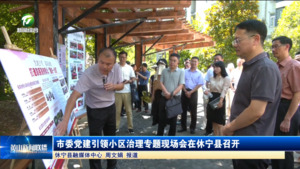 市委党建引领小区治理专题现场会在休宁县召开