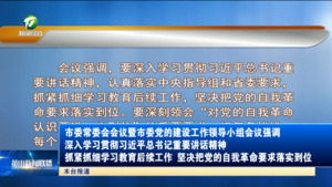 市委常委会会议暨市委党的建设工作领导小组会议强调 深入学习贯彻习近平总书记重要讲话精神 抓紧抓细学习教育后续工作 坚决把党的自我革命要求落实到位