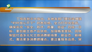 全市中秋国庆假日文化和旅游工作部署会召开 丁纯作批示 何毅出席并讲话