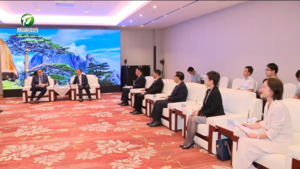 丁纯与出席2025RCEP成员国世界遗产地合作联盟成员大会的嘉宾代表举行工作会谈