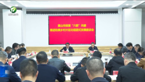黄山市探索“六联”共建 推进和美乡村片区化组团式发展座谈会召开