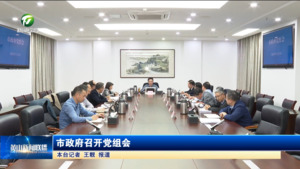市政府召開黨組會(huì)