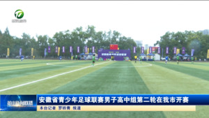 安徽省青少年足球联赛男子高中组第二轮在我市开赛