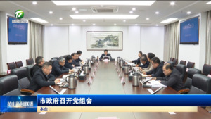 市政府召开党组会