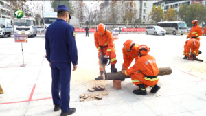 “以练代战 以练促学”徽州区开展森林消防队伍业务技能培训暨实战演练活动