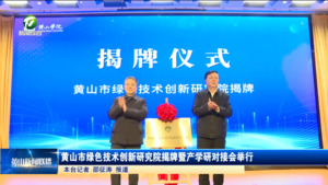 黄山市绿色技术创新研究院揭牌暨产学研对接会举行