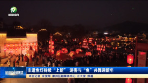 非遗鱼灯持续“上新” 游客与“鱼”共舞迎新年
