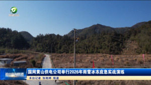 国网黄山供电公司举行2026年雨雪冰冻应急实战演练