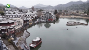 黟县：古村迎降雪 尽显水墨图景