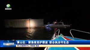 简讯 黄山区：禁渔夜巡护碧波 联合执法守生态