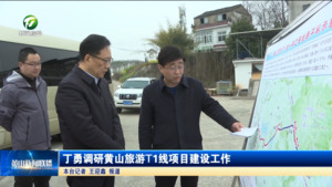 丁勇调研黄山旅游T1线项目建设工作