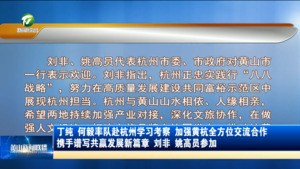 丁纯何毅率队赴杭州学习考察 加强黄杭全方位交流合作 携手谱写共赢发展新篇章 刘非姚高员参加 丁纯何毅率队赴杭州学习考察 加强黄杭全方位交流合作 携手谱写共赢发展新篇章 刘非姚高员参加