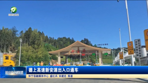 德上高速新安源出入口通车