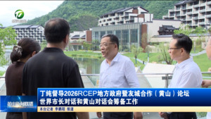 丁纯督导2026RCEP地方政府暨友城合作（黄山）论坛 世界市长对话和黄山对话会筹备工作