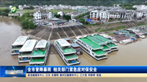 全市普降暴雨 相关部门紧急应对保安全