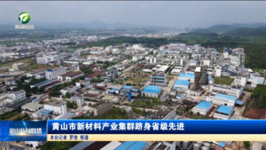 简讯：黄山市新材料产业集群跻身省级先进