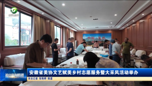 简讯 安徽省美协文艺赋美乡村志愿服务暨大采风活动举办