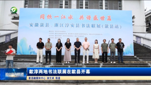 简讯 歙淳两地书法联展在歙县开幕