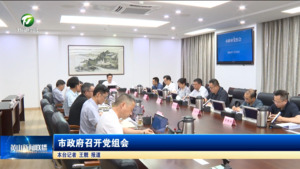 市政府召开党组会