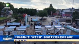 2026年黄山市“百市千县”中医药文化惠民夜市活动举行