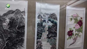 黄山区八一主题美术作品展开展