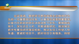 市委常委会会议强调 全面贯彻省委全会精神 更好统筹发展和安全 奋力实现“十五五”良好开局