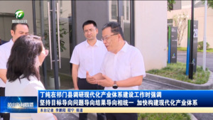 丁纯在祁门县调研现代化产业体系建设工作时强调 坚持目标导向问题导向结果导向相统一 加快构建现代化产业体系