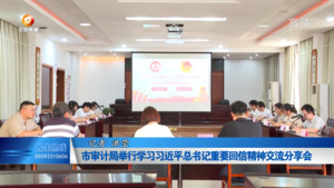 市审计局举行学习习近平总书记重要回信精神交流分享会