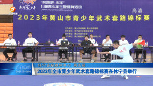 2023年全市青少年武术套路锦标赛在休宁县举行