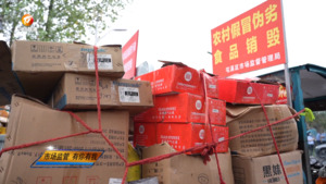 我市集中销毁假冒伪劣商品3000余公斤