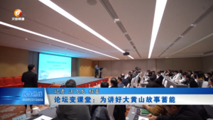 论坛变课堂：为讲好大黄山故事蓄能