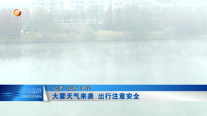 大雾天气来袭 出行注意安全