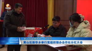 黄山区新华乡举行党组织领办合作社分红大会