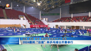 2024徽州“沿浦”杯乒乓球公开赛举行
