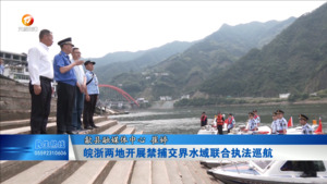 皖浙两地开展禁捕交界水域联合执法巡航