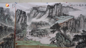 著名画家汪国岛向市档案馆捐赠书画作品